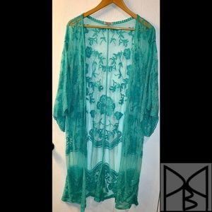 NWOT - Boho Lace Kimono Cardigan